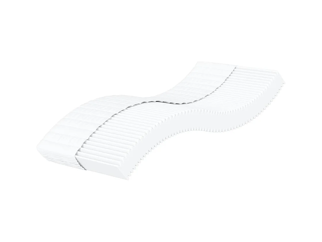 Matelas en mousse blanc 90x200 cm dureté H2 H3
