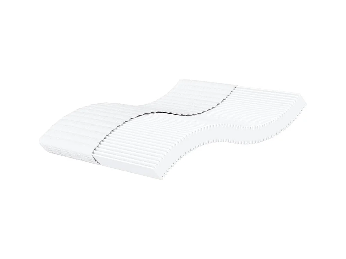 Matelas en mousse blanc 160x200 cm dureté H2 H3