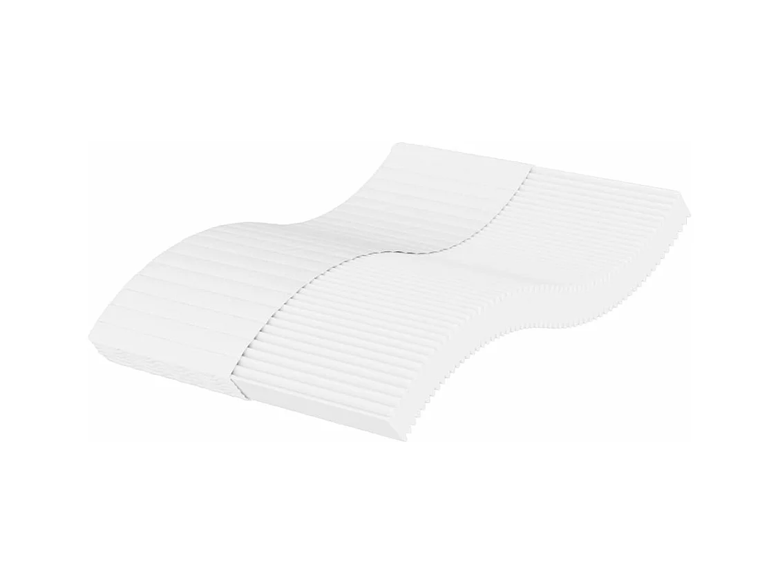 Matelas en mousse blanc 140x200 cm dureté H2 H3