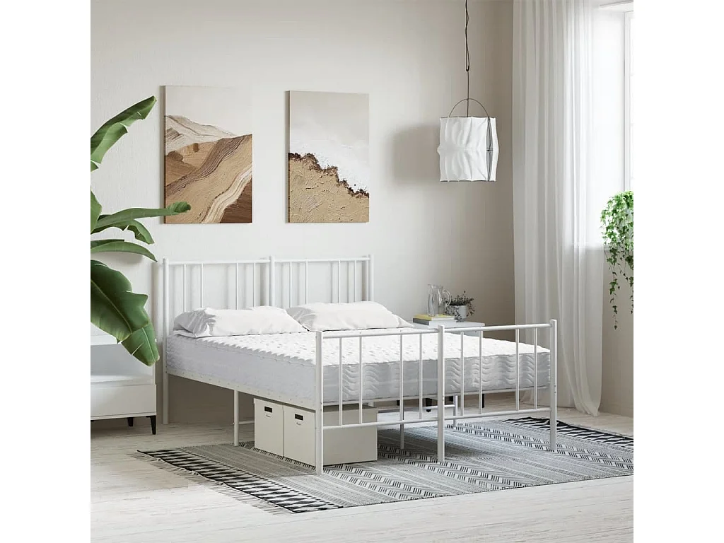 Matelas en mousse blanc 140x200 cm dureté H2 H3