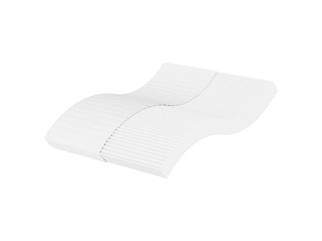 Matelas en mousse blanc 140x200 cm dureté H2 H3