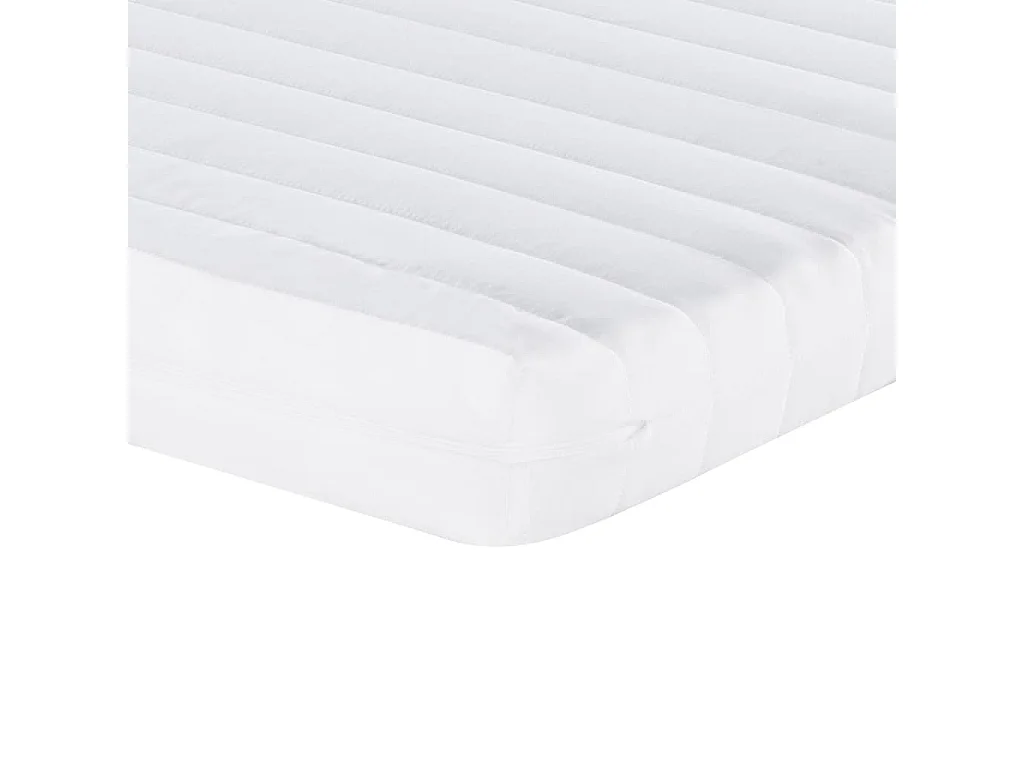 Matelas en mousse 2 pcs blanc 90x190 cm 7 zones dureté 20 ILD