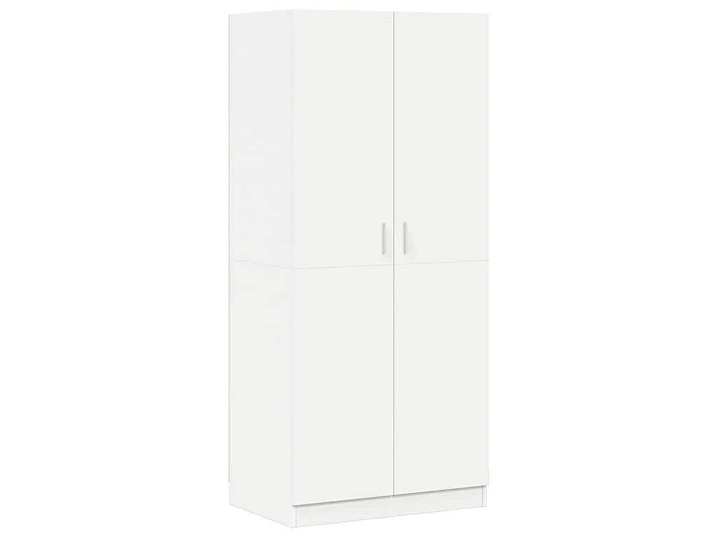 Roupeiro 80x52x180 cm derivados de madeira branco