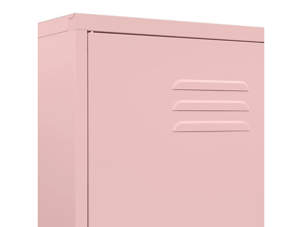 Armadio Rosa 90x50x180 cm in Acciaio