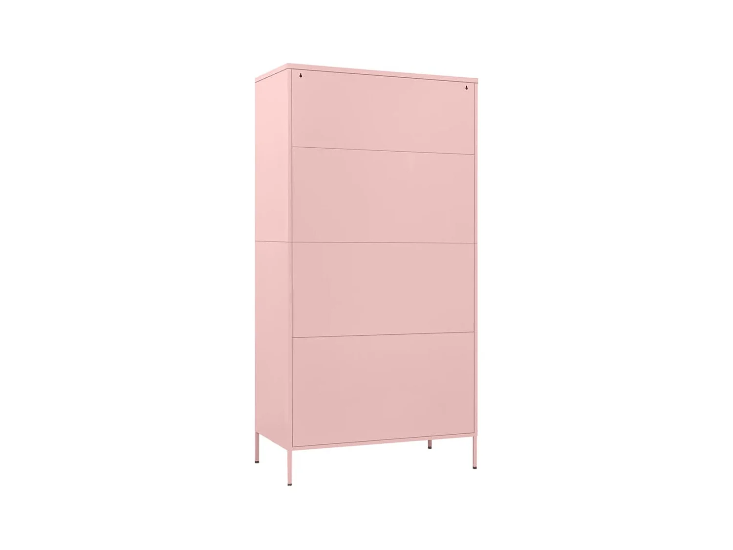 Kledingkast 90x50x180 cm staal roze