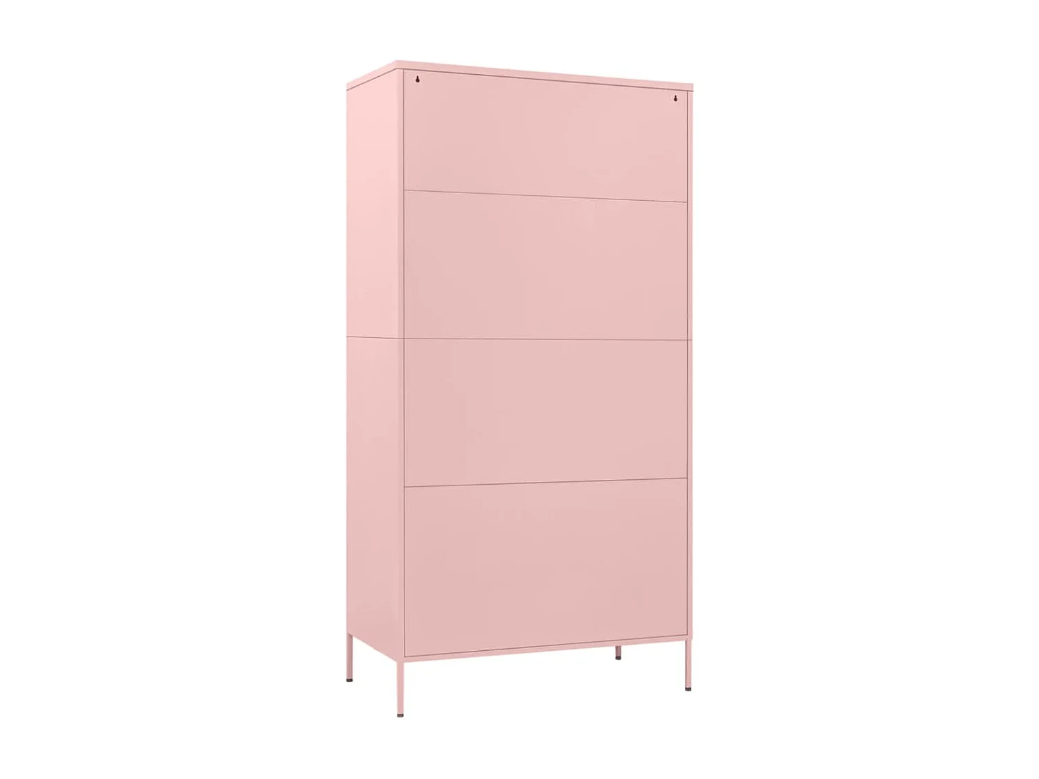Kleiderschrank Rosa 90x50x180 cm Stahl