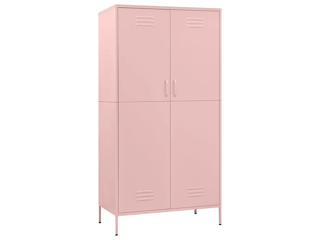 Garde-robe Rose 90x50x180 cm Acier