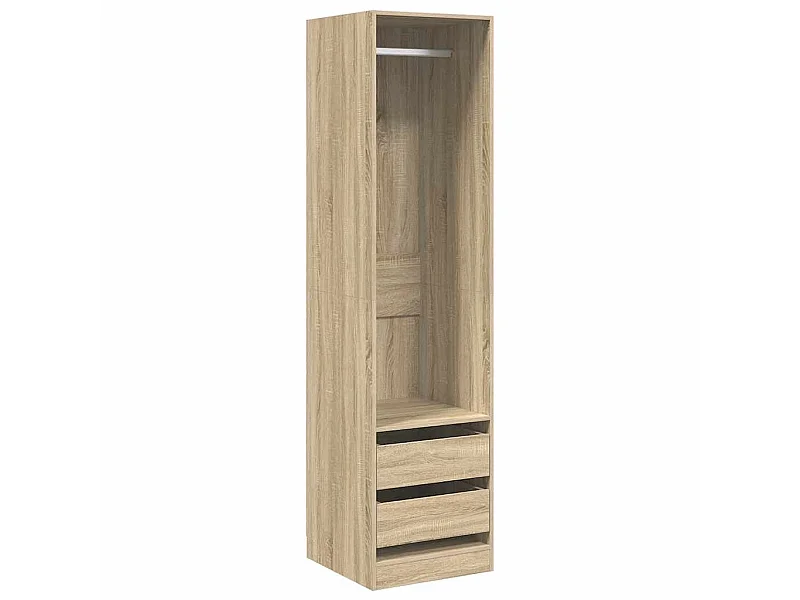 Kleiderschrank mit Schubladen Sonoma-Eiche 50x50x200 cm