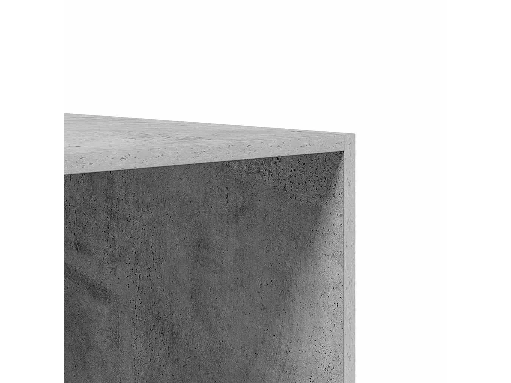 Armadio Cassetti Grigio Cemento 50x50x200 cm Legno Multistrato