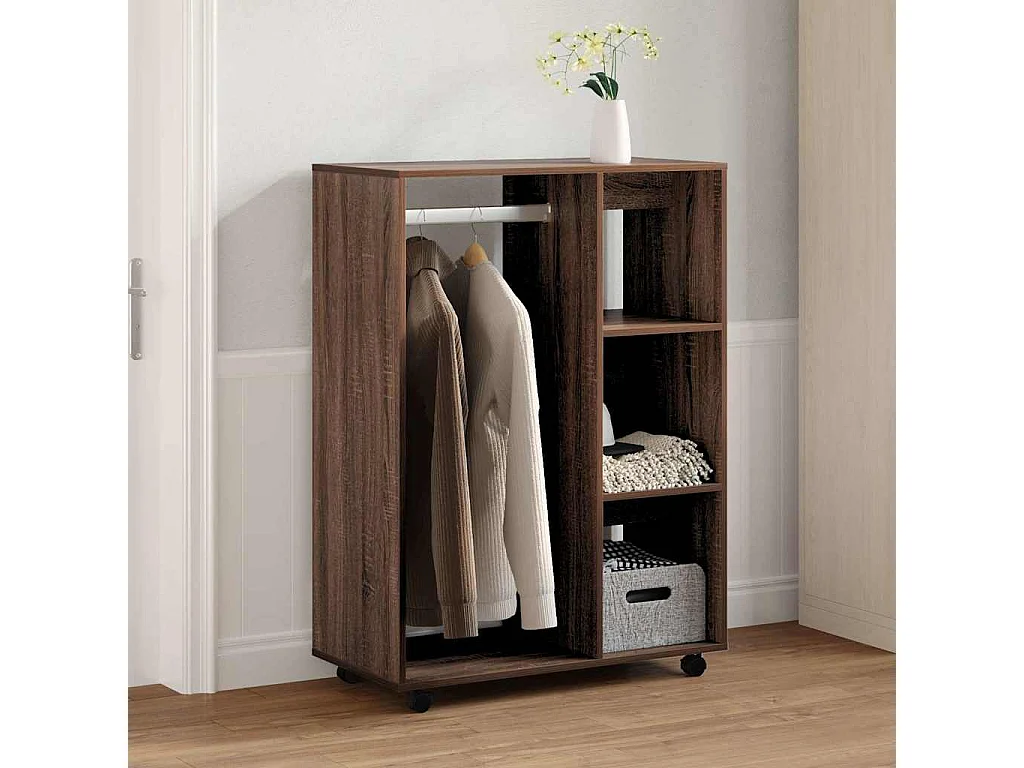 Garde-robe Chêne marron 80x40x110 cm Bois d'ingénierie