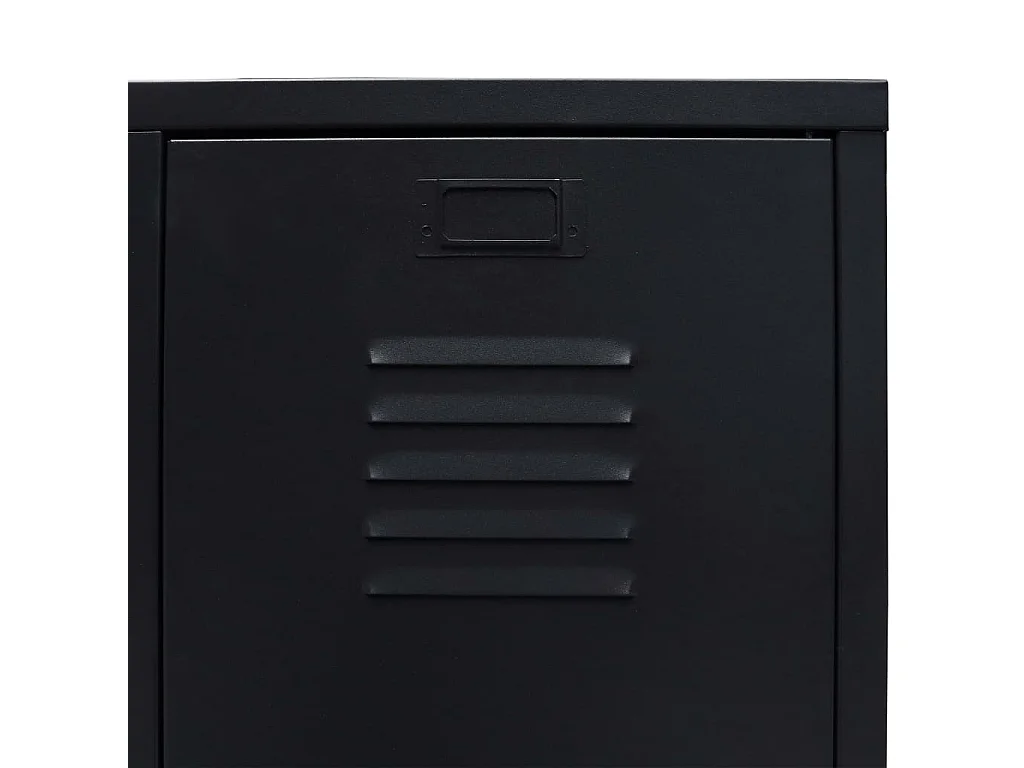 Garde-robe métal de style industriel 67x35x107 cm noir