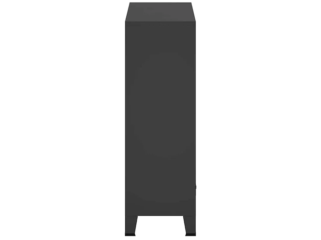 Garde-robe métal de style industriel 67x35x107 cm noir