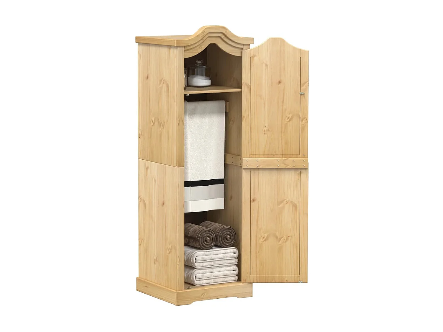 Armario Corona madera maciza de pino 55x52x170 cm