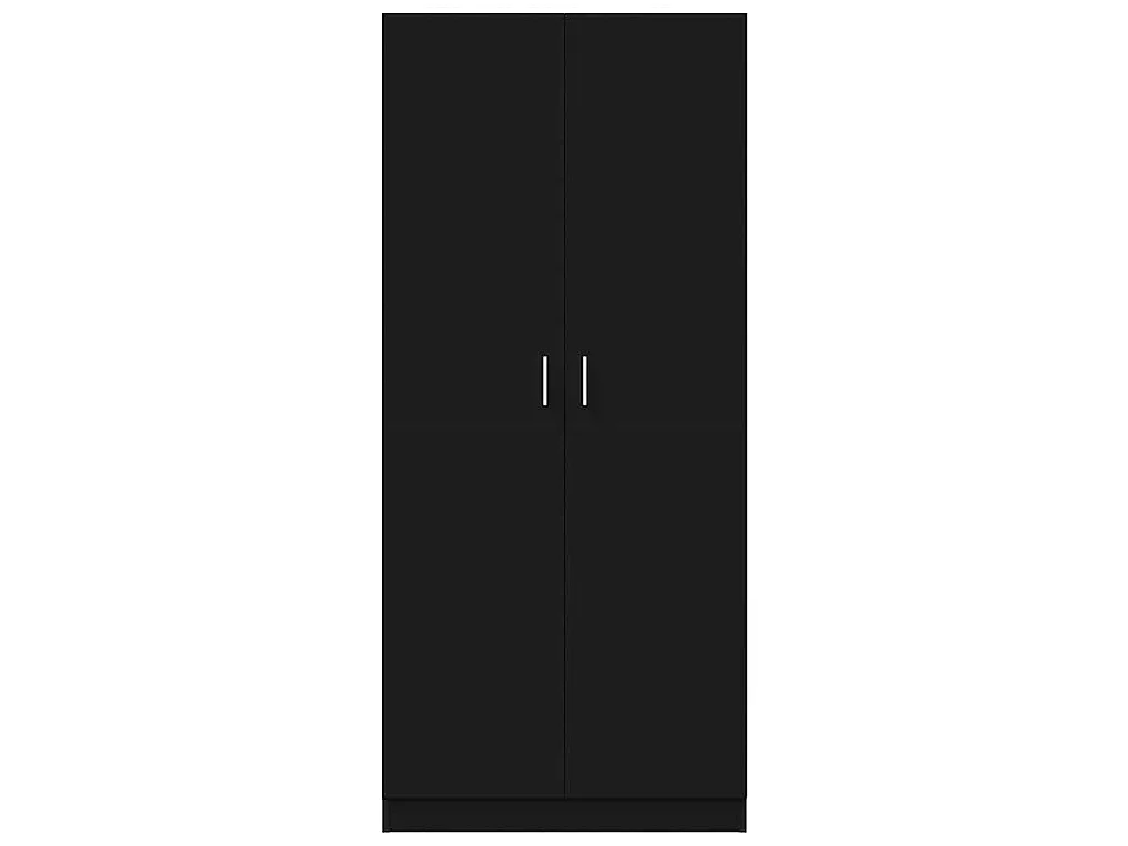 Garde-robe Noir 80x52x180 cm Bois d’ingénierie