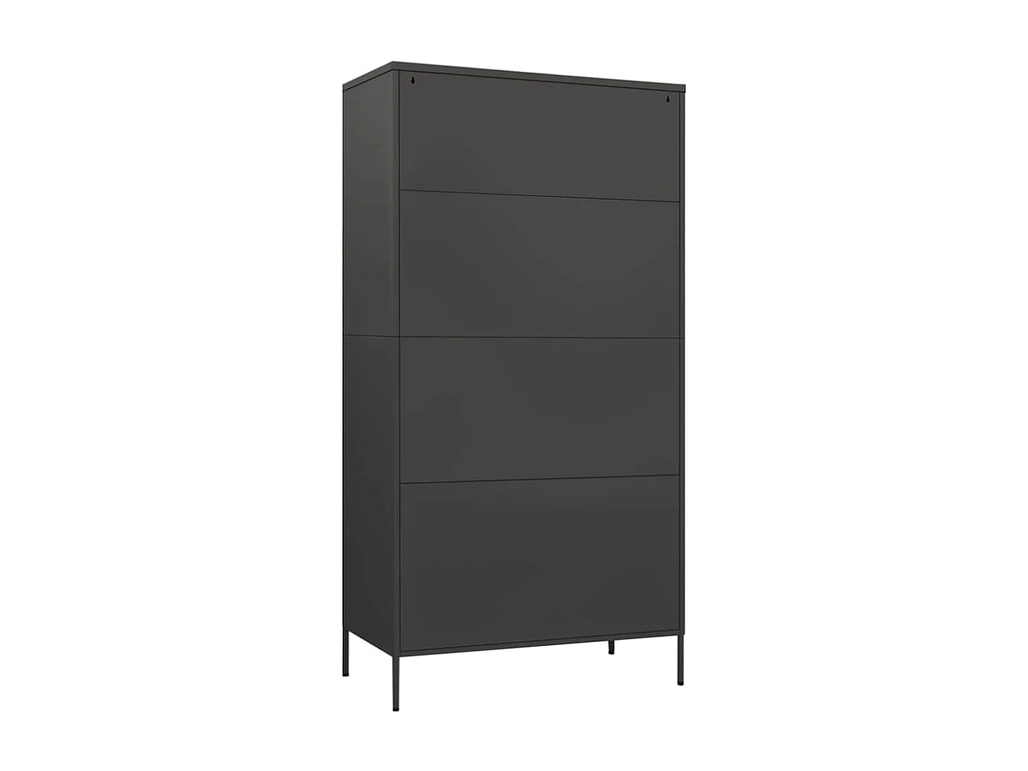 Garde-robe Anthracite 90x50x180 cm Acier