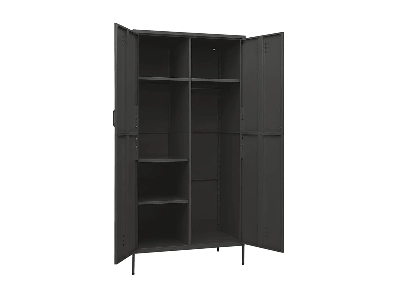 Garde-robe Anthracite 90x50x180 cm Acier