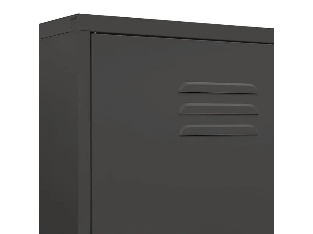 Garde-robe Anthracite 90x50x180 cm Acier