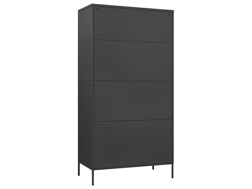 Garde-robe Anthracite 90x50x180 cm Acier