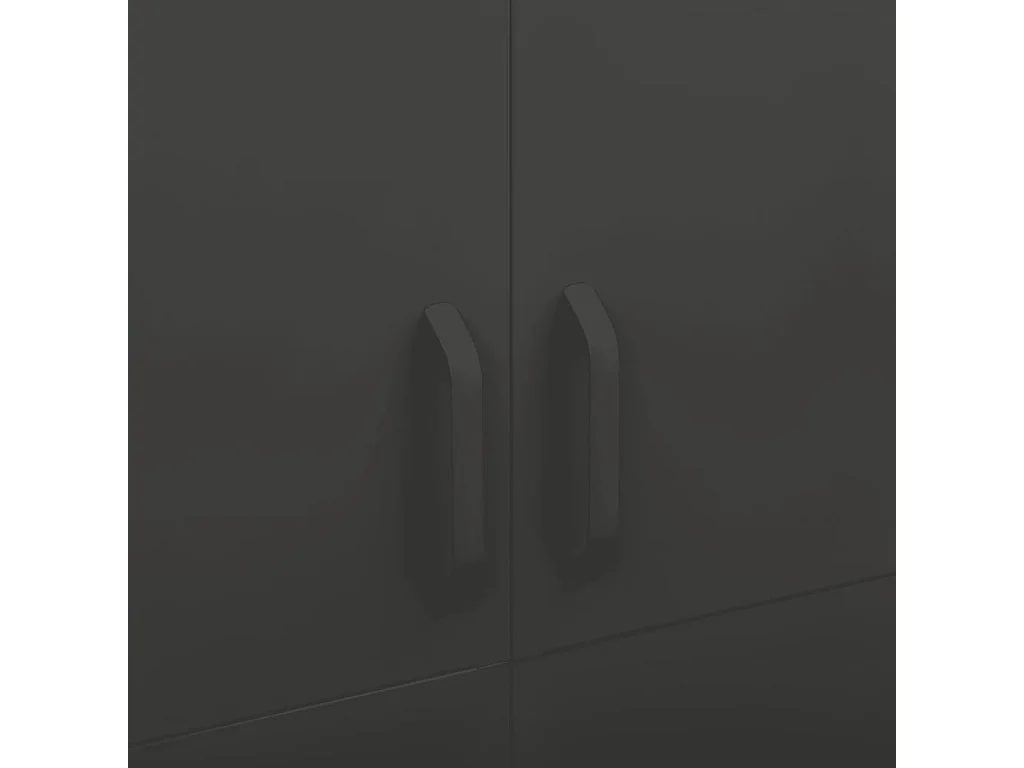 Garde-robe Anthracite 90x50x180 cm Acier