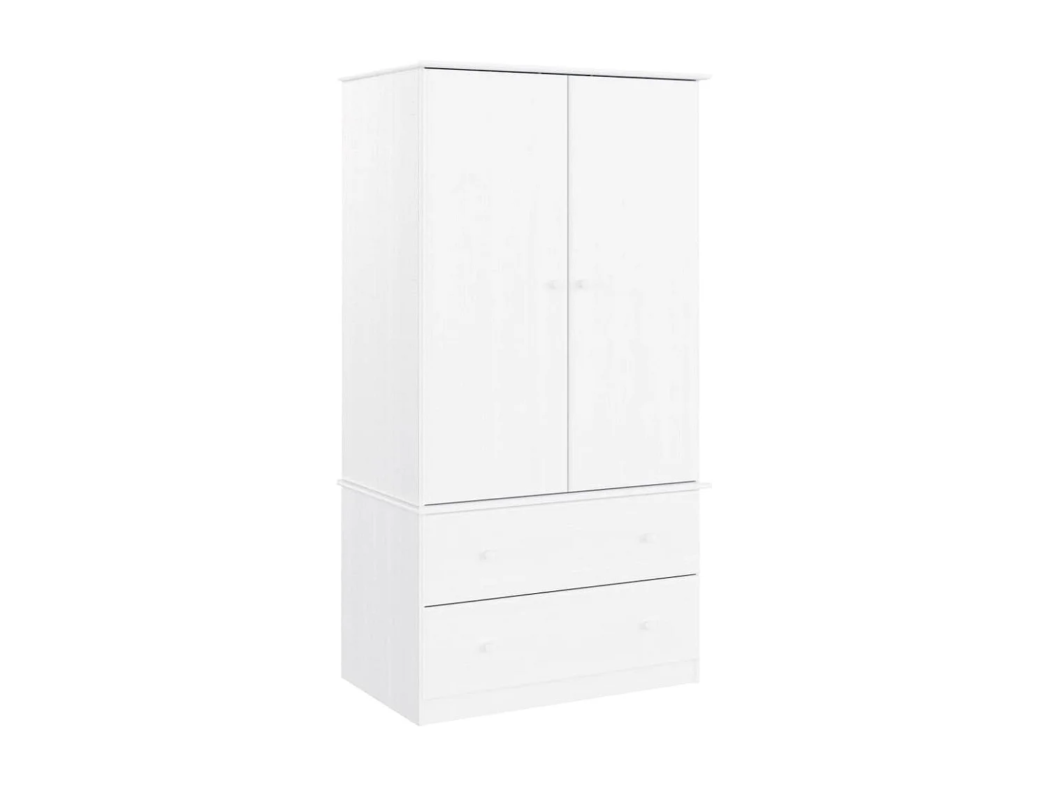 Garde-robe ALTA blanc 90x55x170 cm bois massif de pin