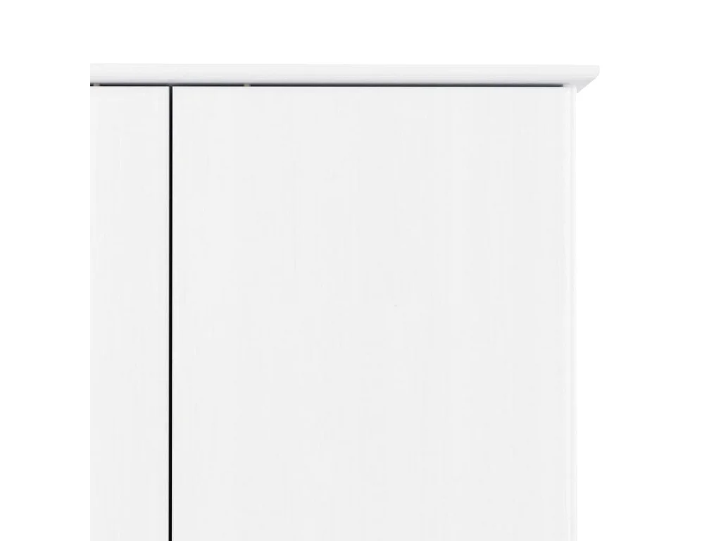 Kledingkast ALTA 90x55x170 cm massief grenenhout wit