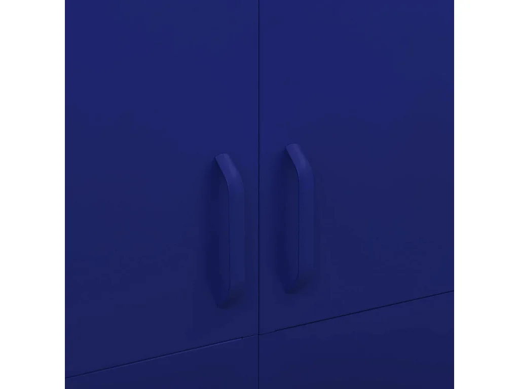 Kleiderschrank Marineblau 90x50x180 cm Stahl