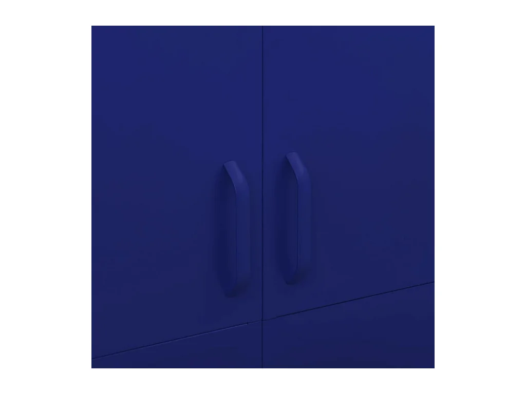 Kledingkast 90x50x180 cm staal marineblauw