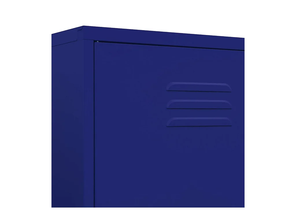 Kledingkast 90x50x180 cm staal marineblauw