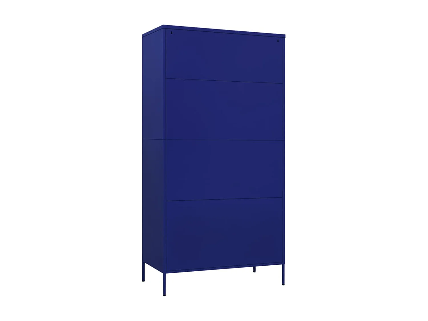 Kledingkast 90x50x180 cm staal marineblauw