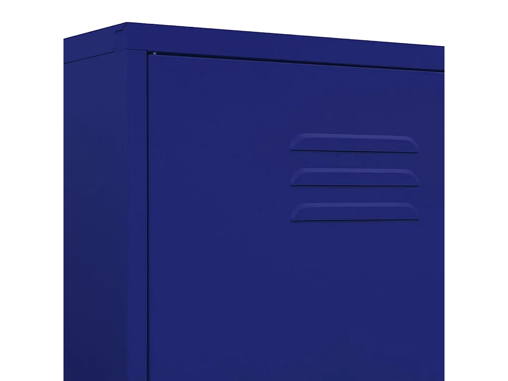 Kledingkast 90x50x180 cm staal marineblauw