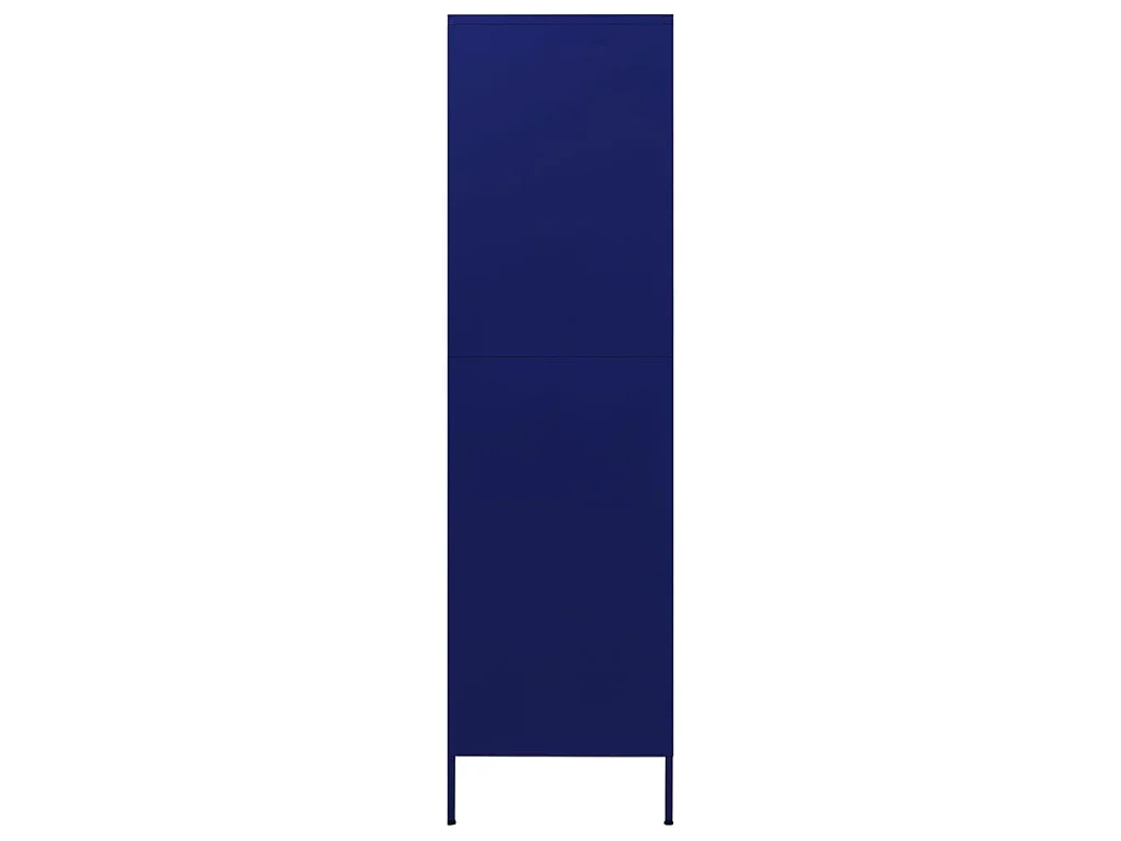 Kledingkast 90x50x180 cm staal marineblauw