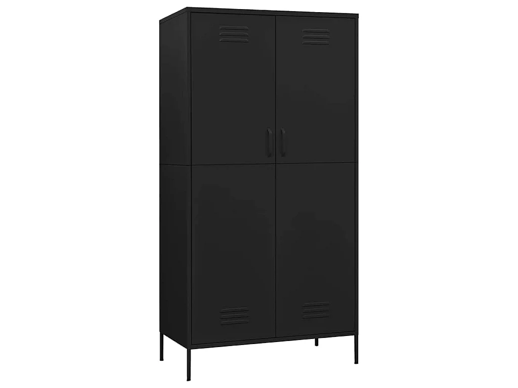 Roupeiro 90x50x180 cm aço preto