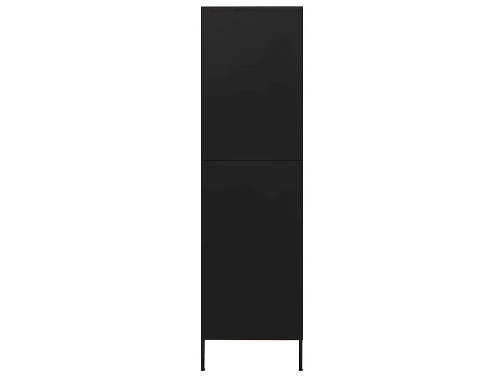 Garde-robe Noir 90x50x180 cm Acier