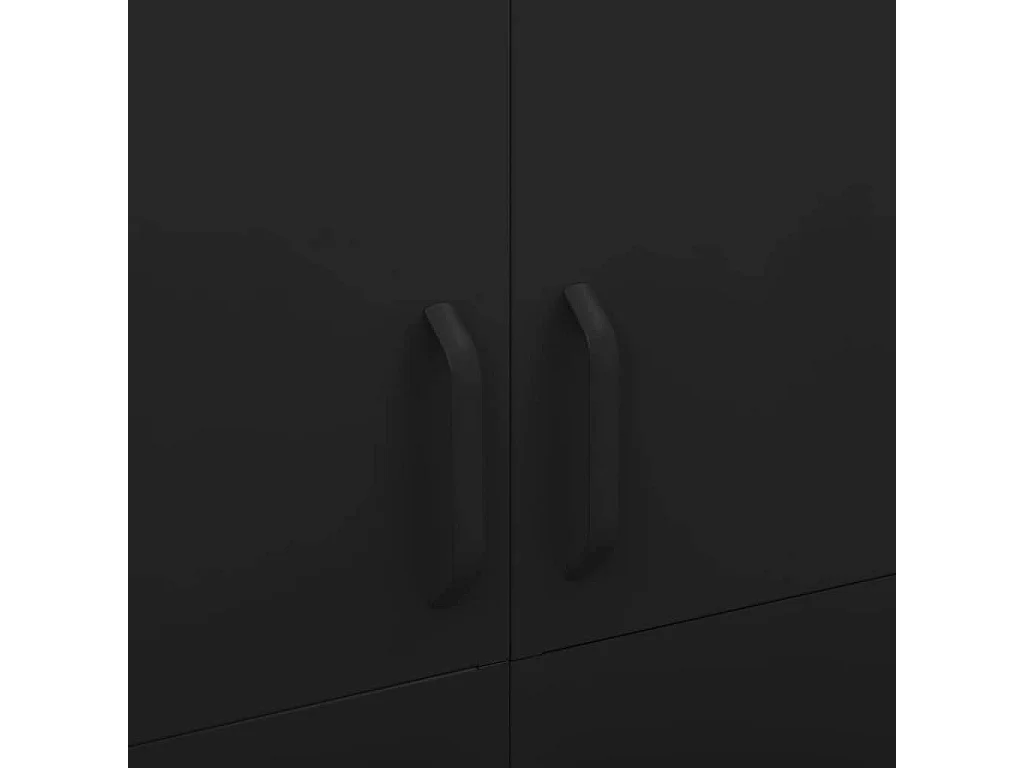 Garde-robe Noir 90x50x180 cm Acier