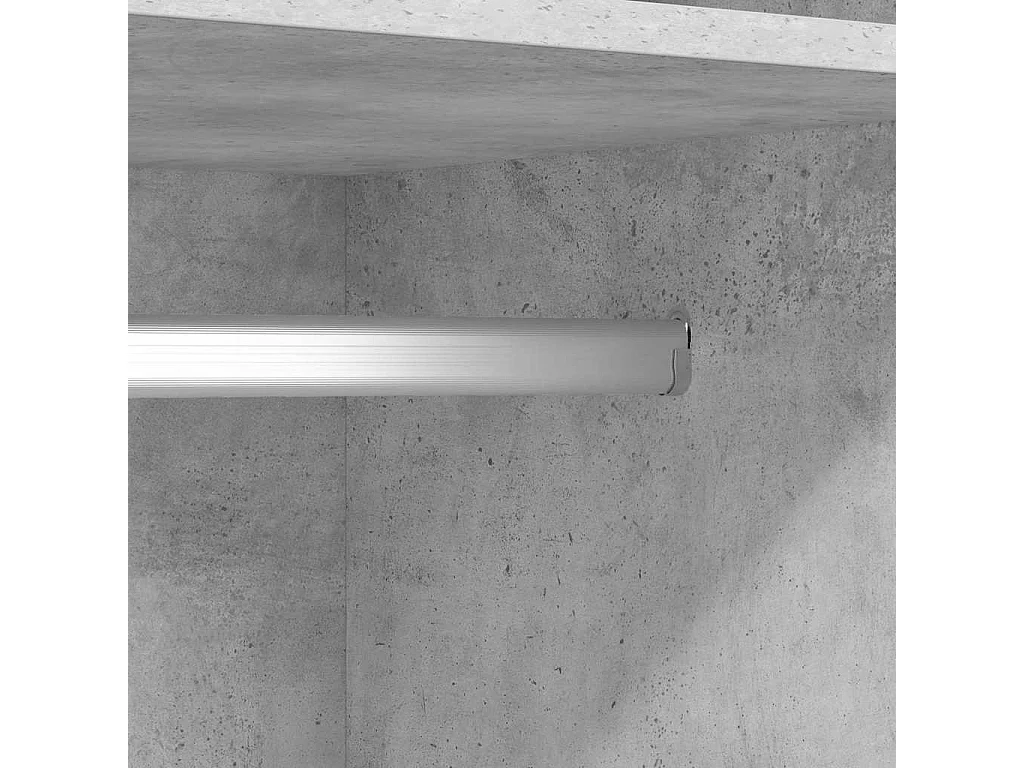 Garde-robe Gris béton 50x50x200 cm Bois d'ingénierie