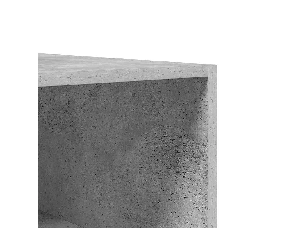 Armario de madera contrachapada gris hormigón 50x50x200 cm