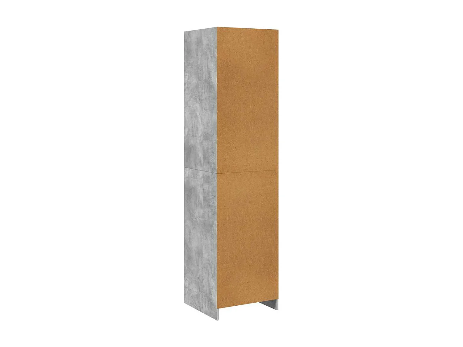 Kledingkast 50x50x200 cm bewerkt hout betongrijs
