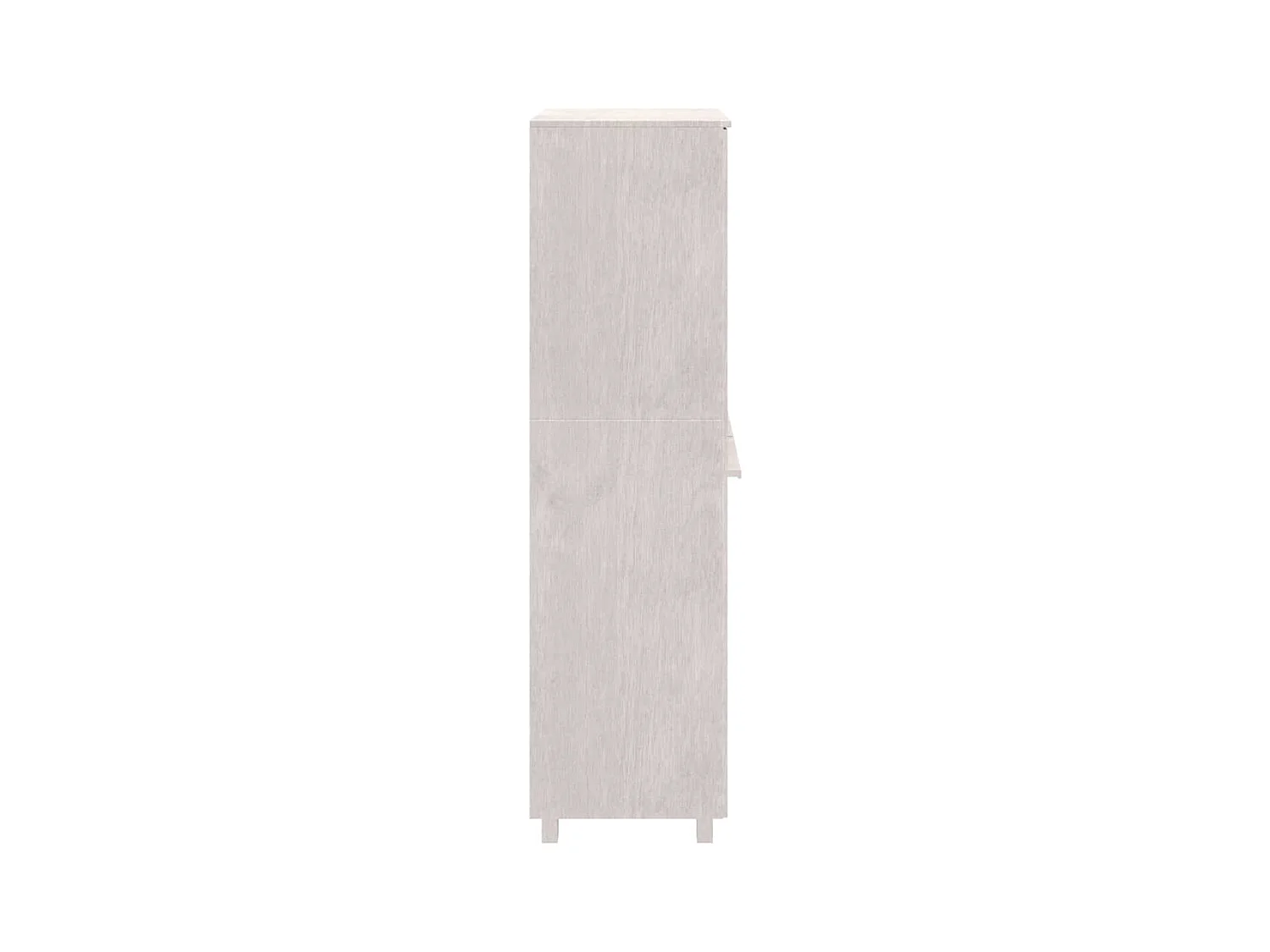 Kleiderschrank HAMAR Weiß 89x50x180 cm Massivholz Kiefer