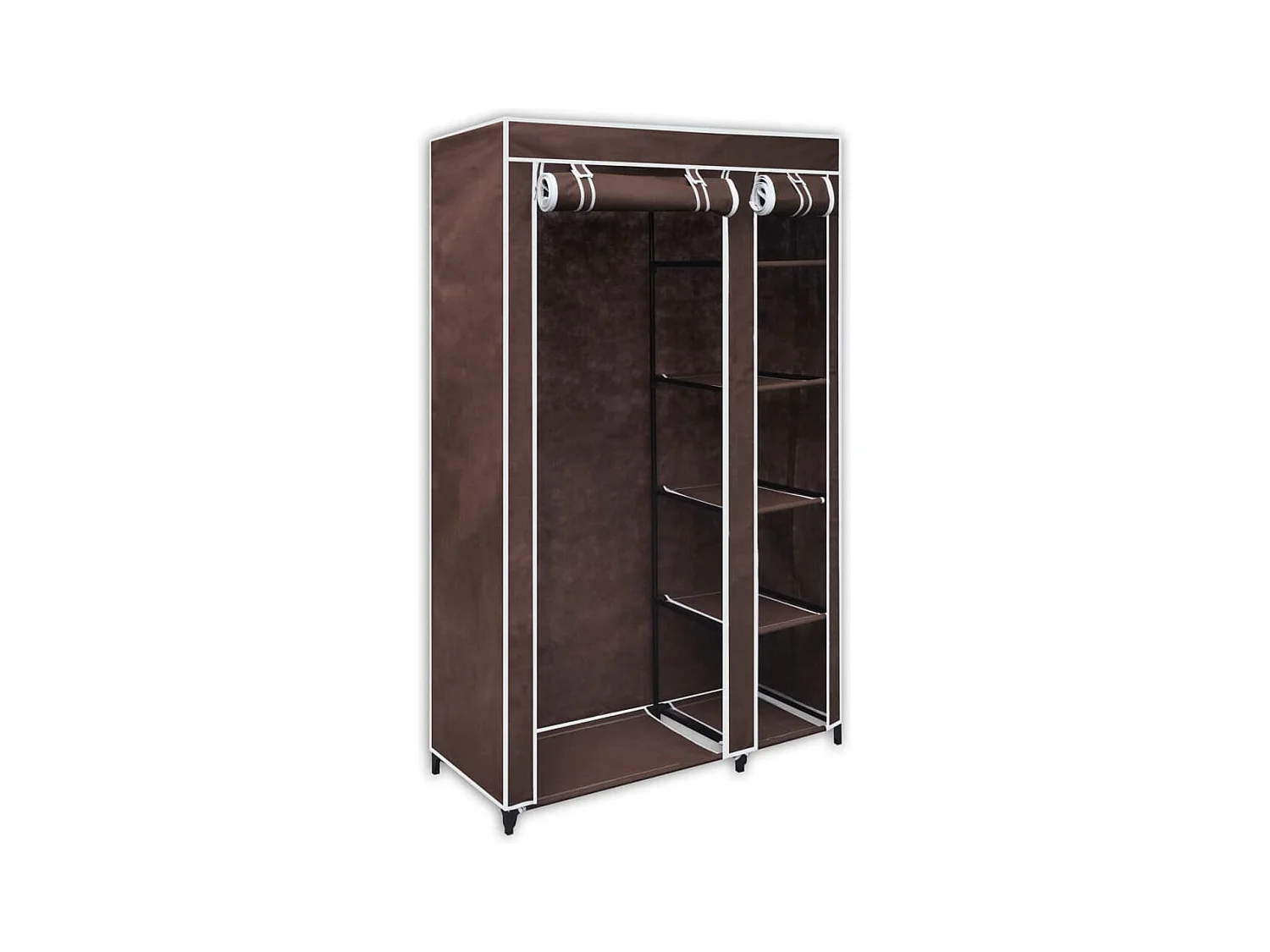 Garde-robe Tissu Marron