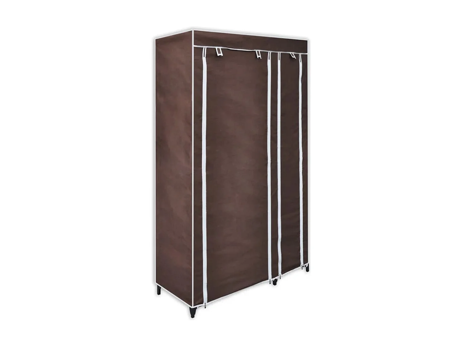 Garde-robe Tissu Marron