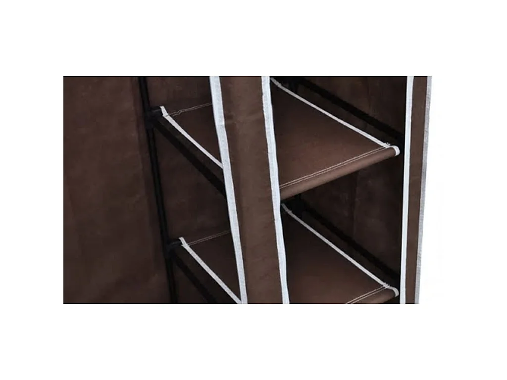 Garde-robe Tissu Marron