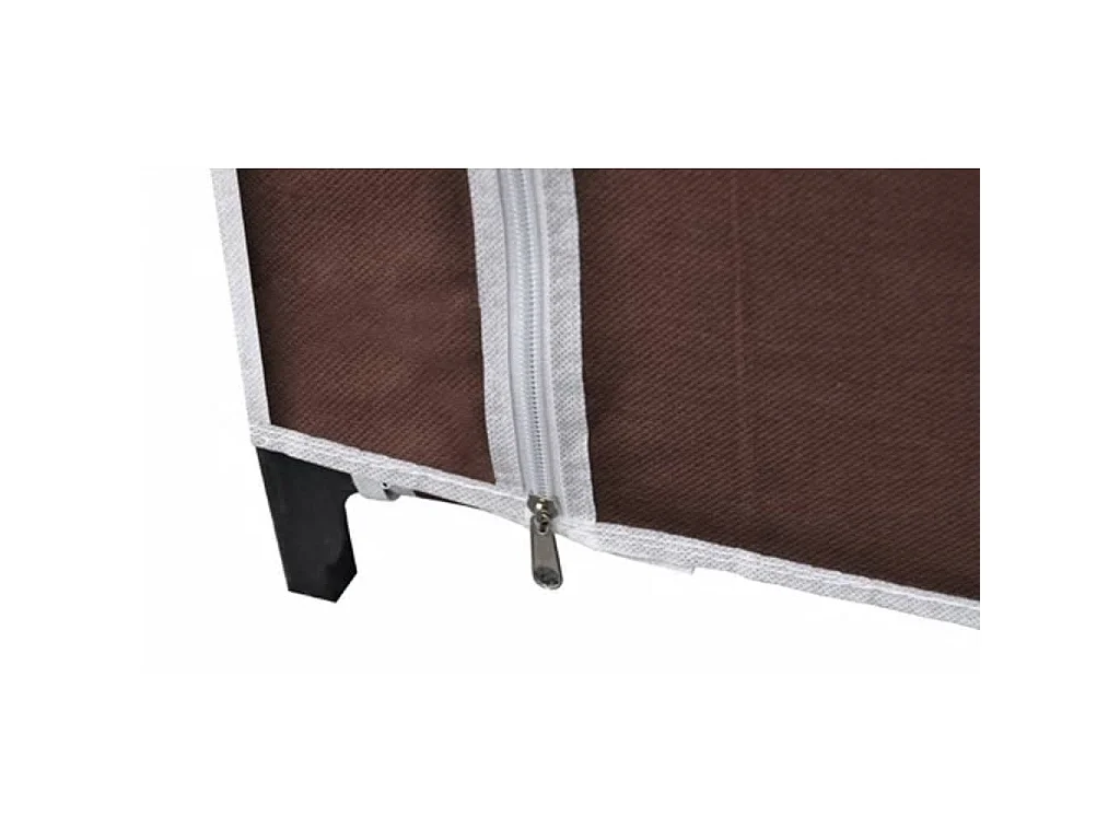 Garde-robe Tissu Marron