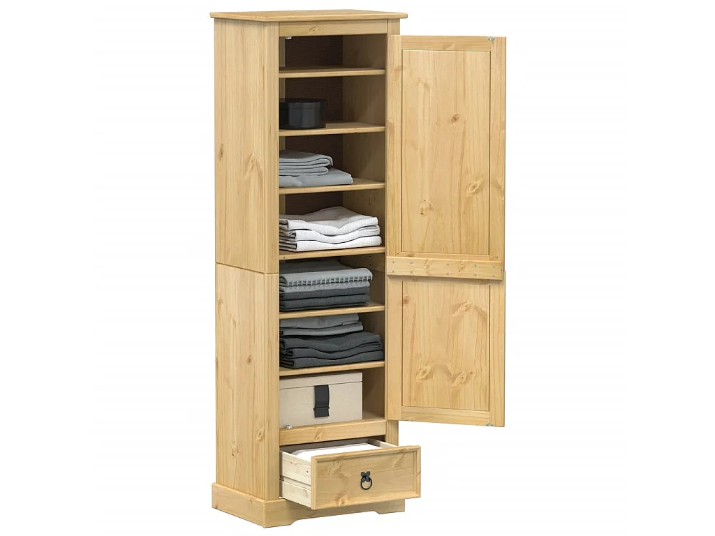 Garde-robe Corona 55x38x170 cm bois de pin massif