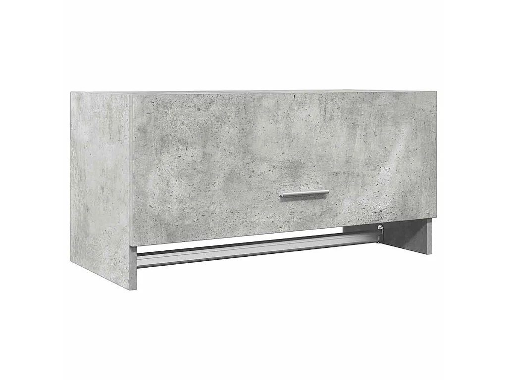 Garde-robe gris béton 70x32,5x35 cm bois d'ingénierie