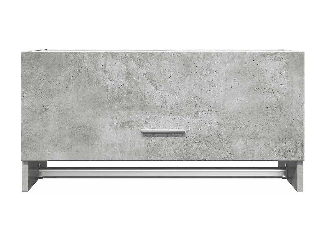 Garde-robe gris béton 70x32,5x35 cm bois d'ingénierie