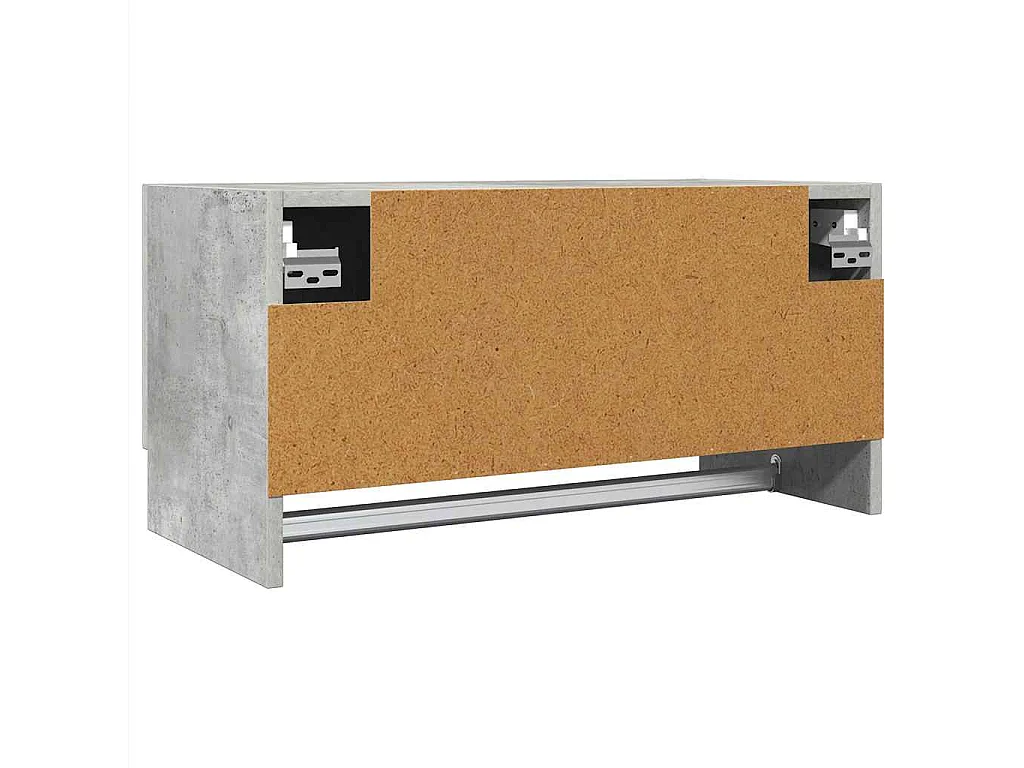 Garde-robe gris béton 70x32,5x35 cm bois d'ingénierie