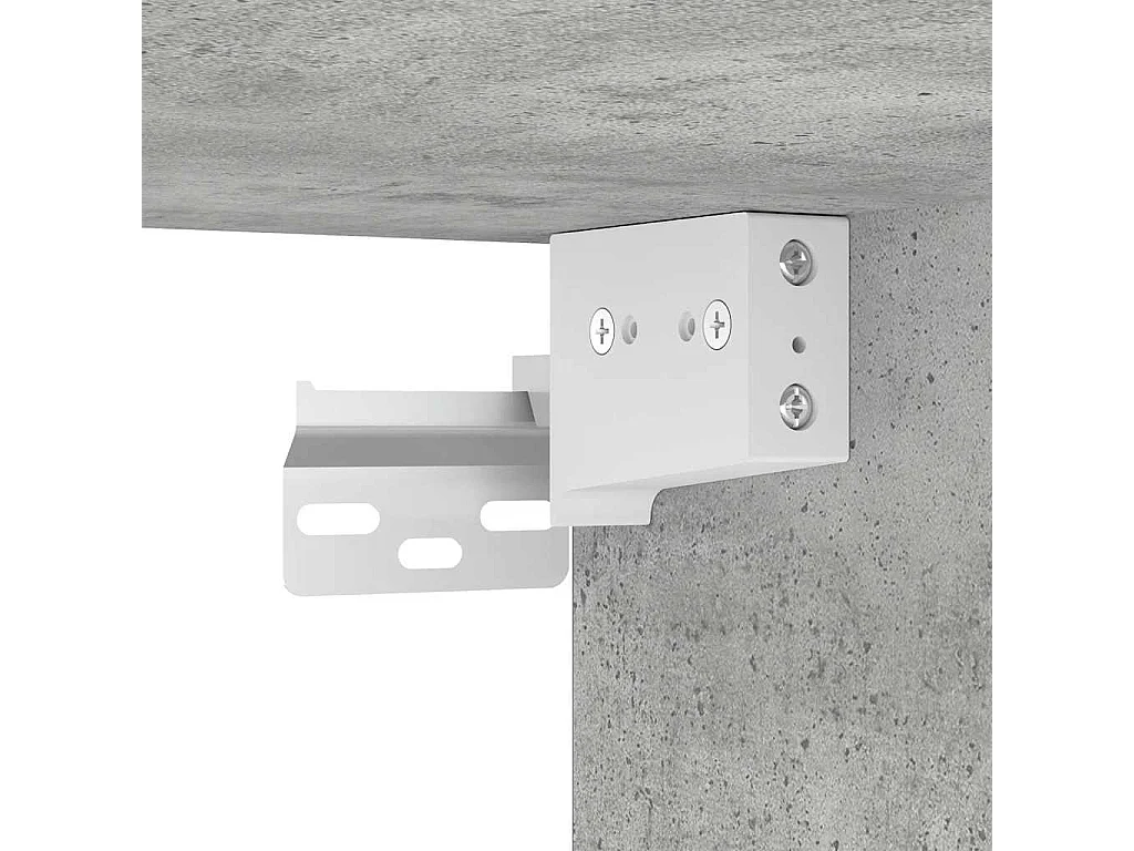 Garde-robe gris béton 70x32,5x35 cm bois d'ingénierie