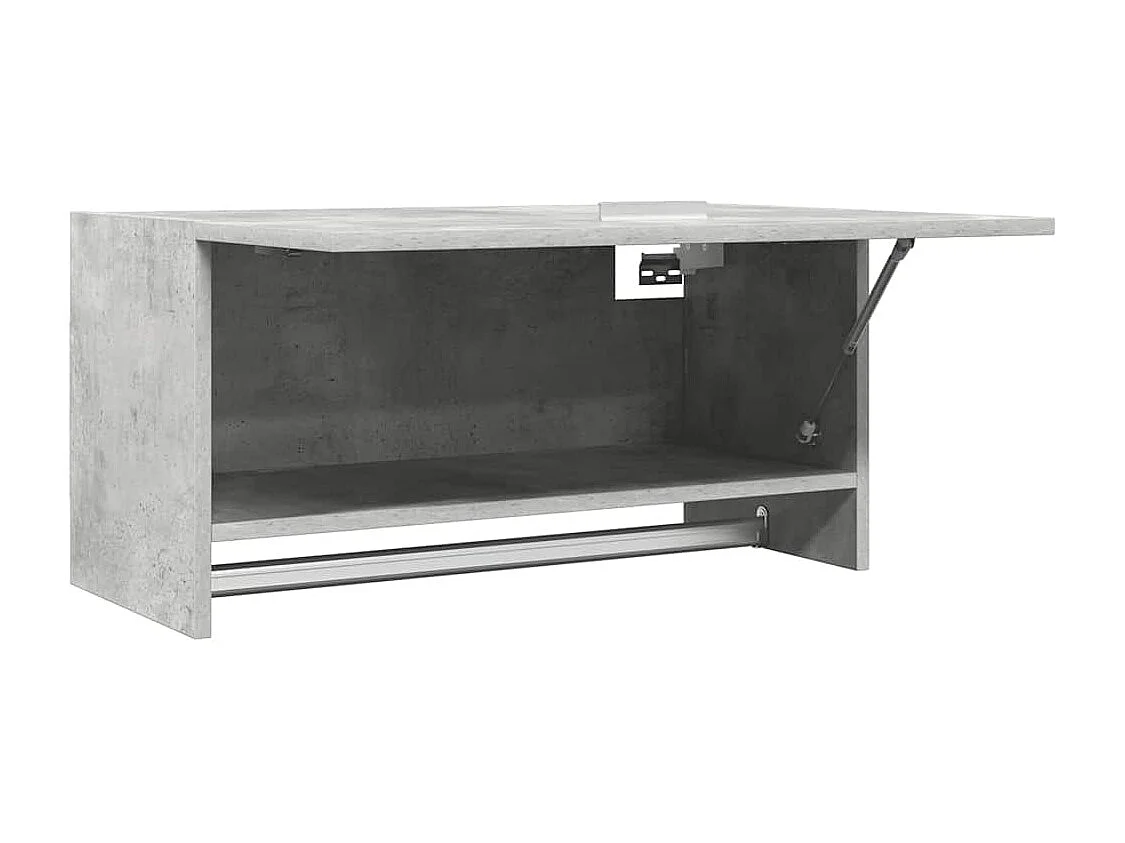 Garde-robe gris béton 70x32,5x35 cm bois d'ingénierie