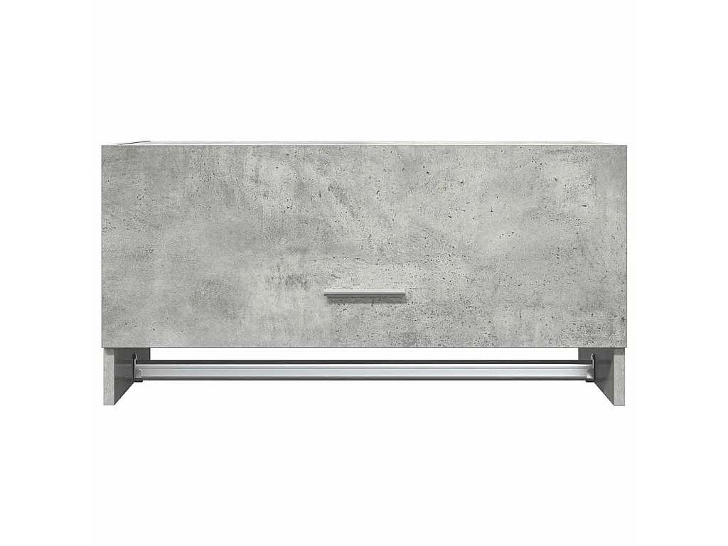 Garde-robe gris béton 70x32,5x35 cm bois d'ingénierie