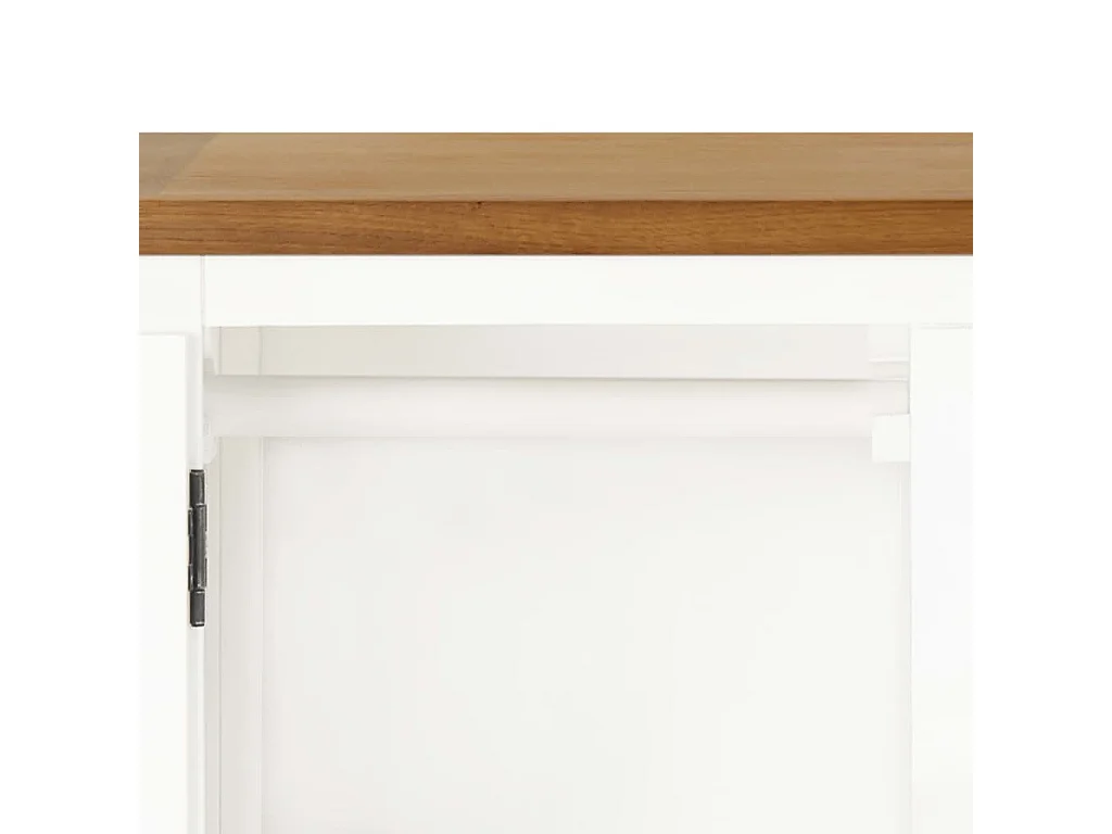 Kledingkast 76x52x105 cm massief eikenhout